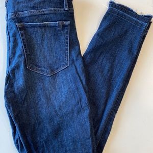 Joe’s Jeans Dark Wash Jeans with Slight Fringe